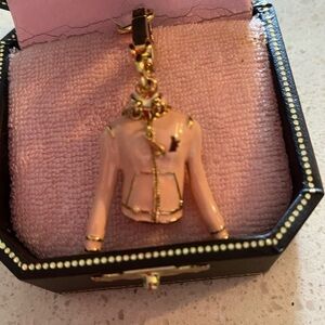 Juicy Couture NWT and box Pink And Gold Hoodie Charm Retired
